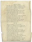 Moe Howard's 8pp. of Scripts & Notes, Circa 1940s-50s, Mostly for Three Stooges Stage Performances -- Includes ''Stooges Chorus'', ''Slapping Scene'' & Jokes -- Very Good Condition